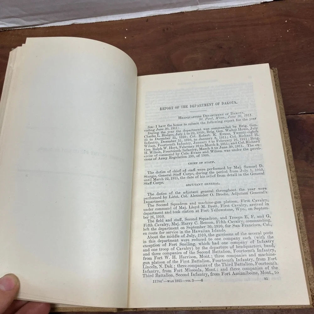 War Department Annual Reports 1911 Vol 3 US Government Printing Office 1912